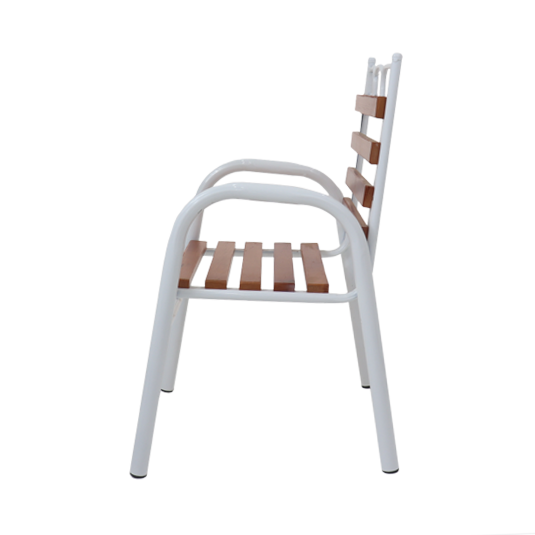 Banca Individualividual Tubacc Mod. Tubular Color Madera Natural /Tubo