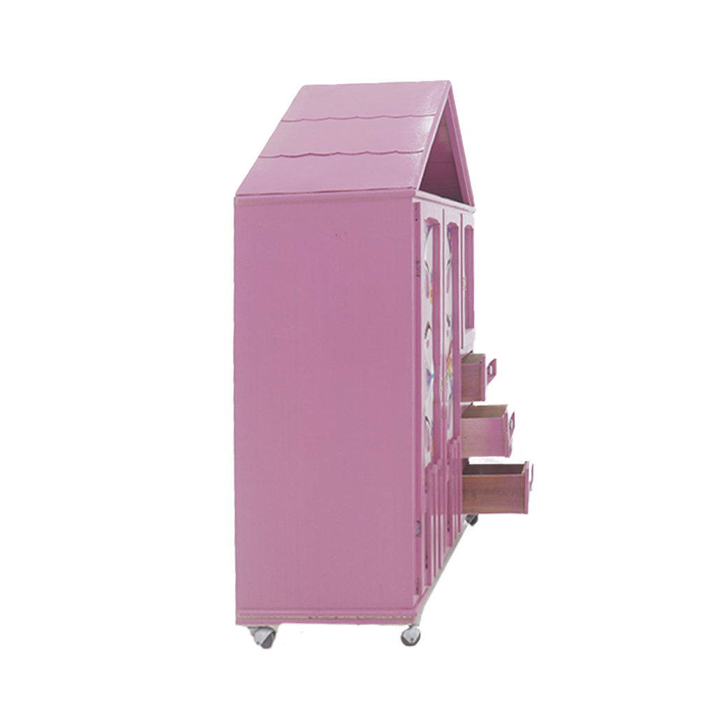 Cómoda Deladyer Mod. Casita Color Rosa