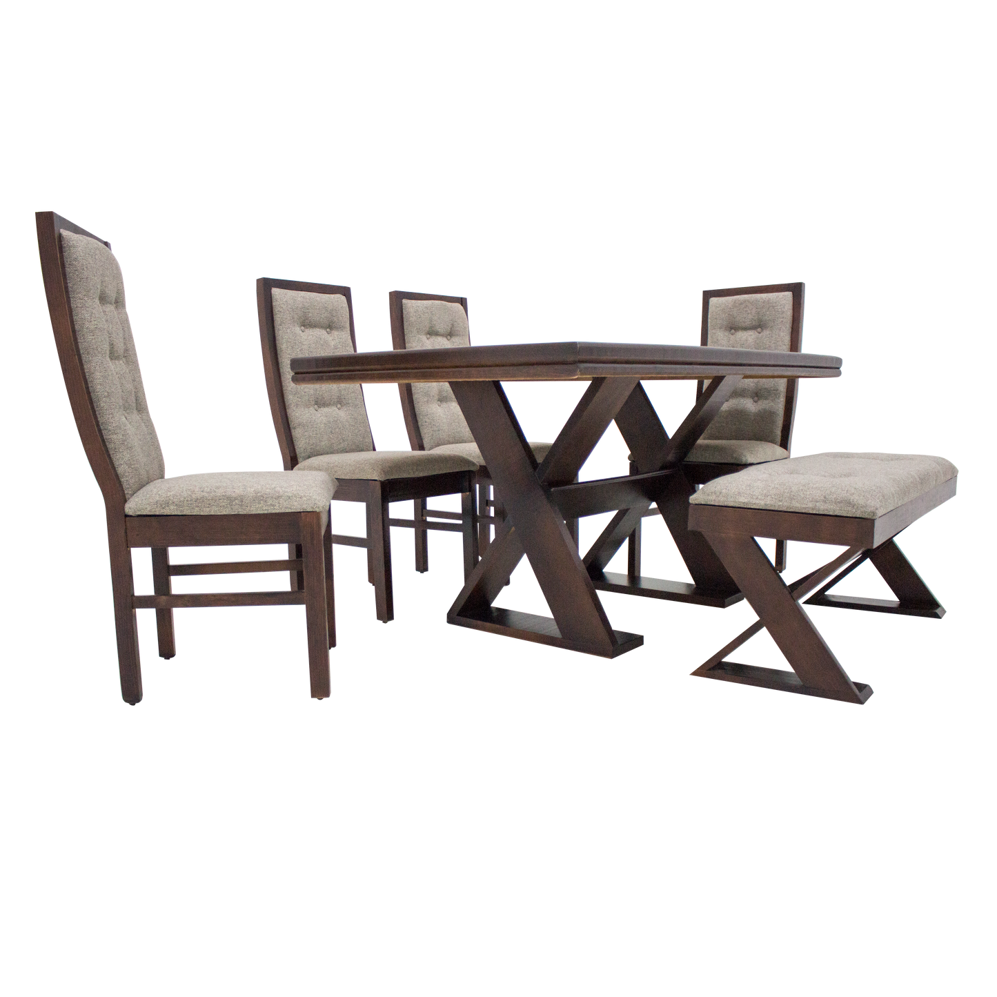 Comedor Romo Mod. Borusia 7 Piezas Color Chocolate
