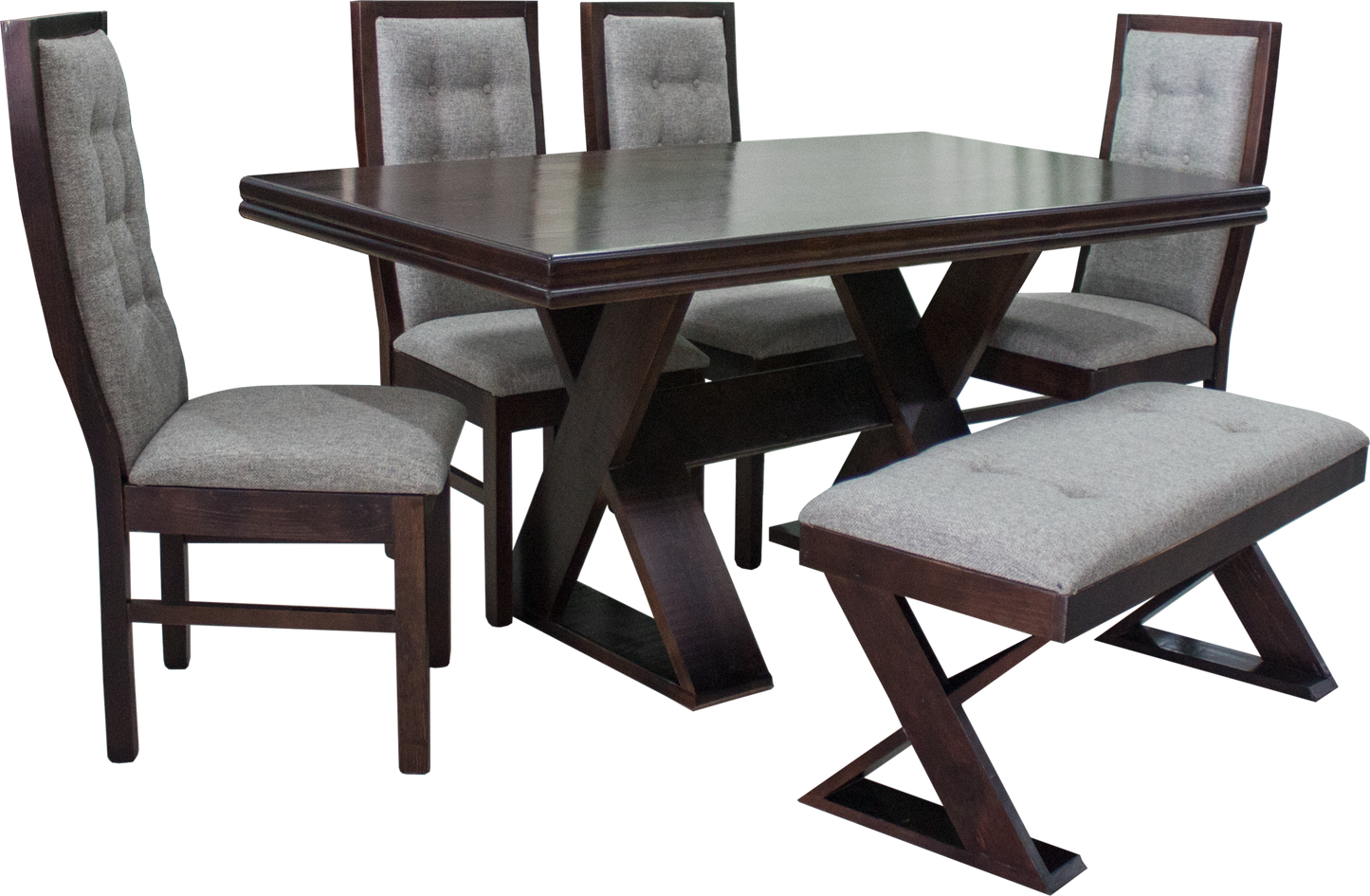 Comedor Romo Mod. Borusia 7 Piezas Color Chocolate