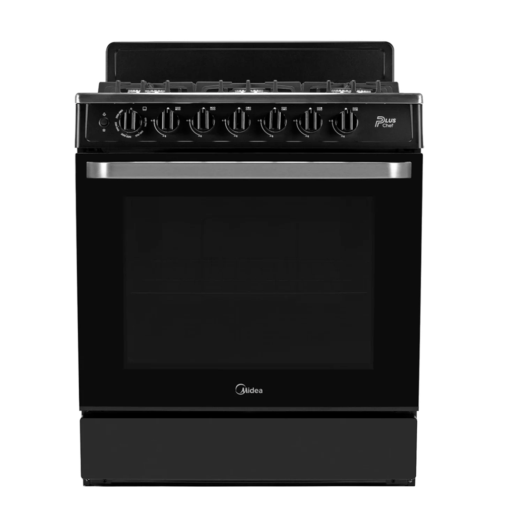 Estufa Midea 30" Mod Mgs30Fs1Beabb Color Negro