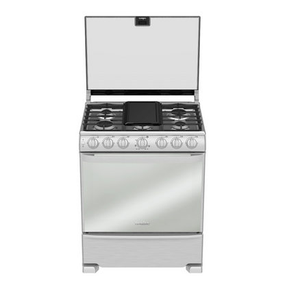 Estufa Mabe 30 Mod. Dem7673Cfix4 Color Silver Color Capelo