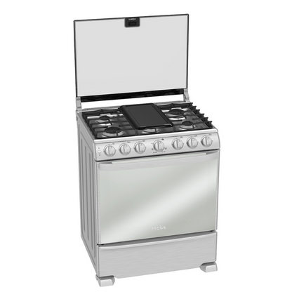 Estufa Mabe 30 Mod. Dem7673Cfix4 Color Silver Color Capelo