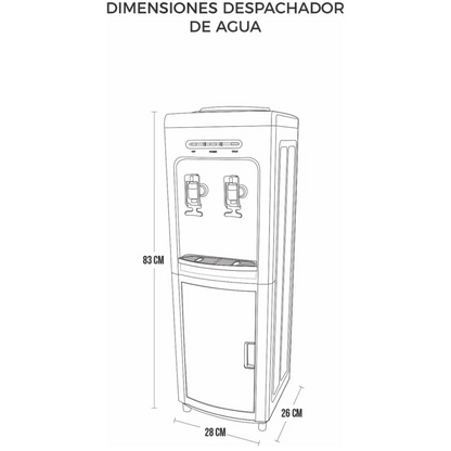 Enfriador De Agua Disa Mod. Dag-01 Color Blanco