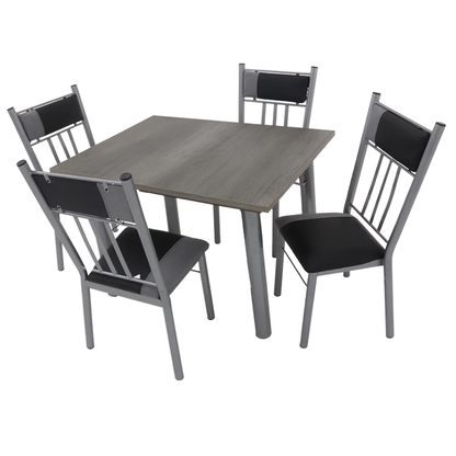Antecomedor Boston Mod. Holanda 5 Piezas Color Gris