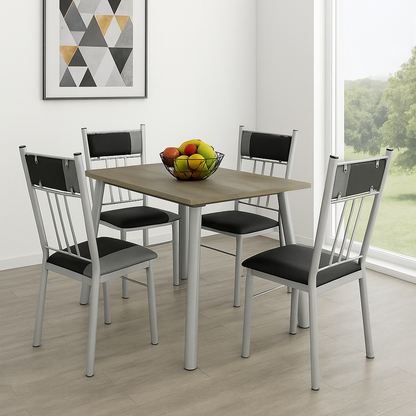 Antecomedor Boston Mod. Holanda 5 Piezas Color Gris
