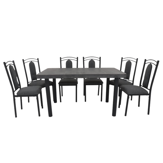 Antecomedor La Tapatia Mod. VIENA 7 Piezas Color Gris