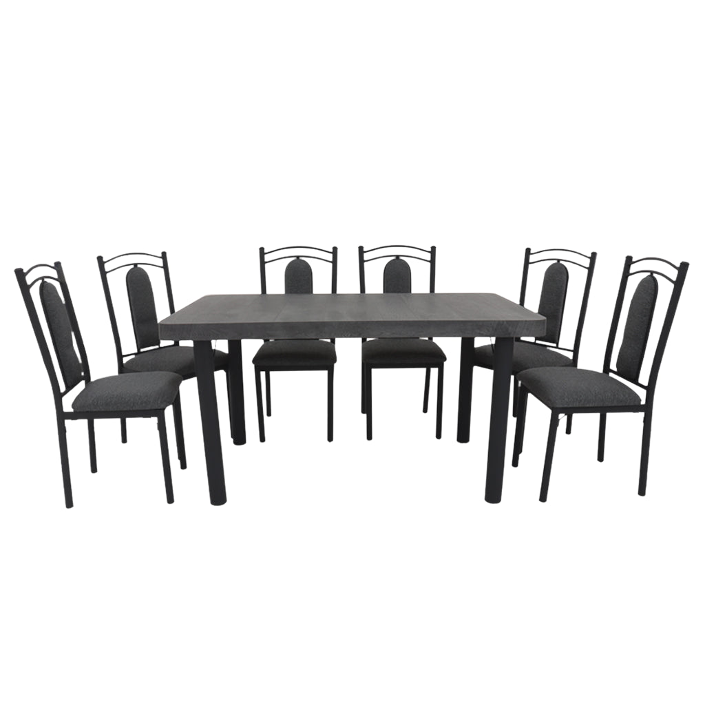 Antecomedor La Tapatia Mod. VIENA 7 Piezas Color Gris