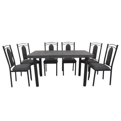 Antecomedor La Tapatia Mod. VIENA 7 Piezas Color Gris
