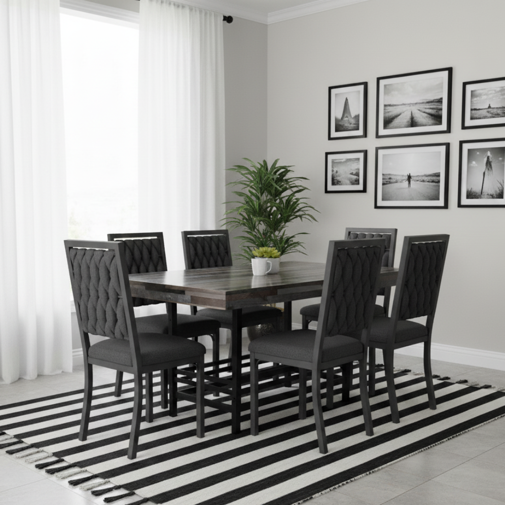 Antecomedor Zaz 7 Piezas Mod. Nickel Gris