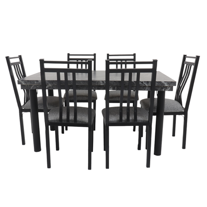 Antecomedor La Tapatia Mod. Qatar 7 Piezas Color Negro