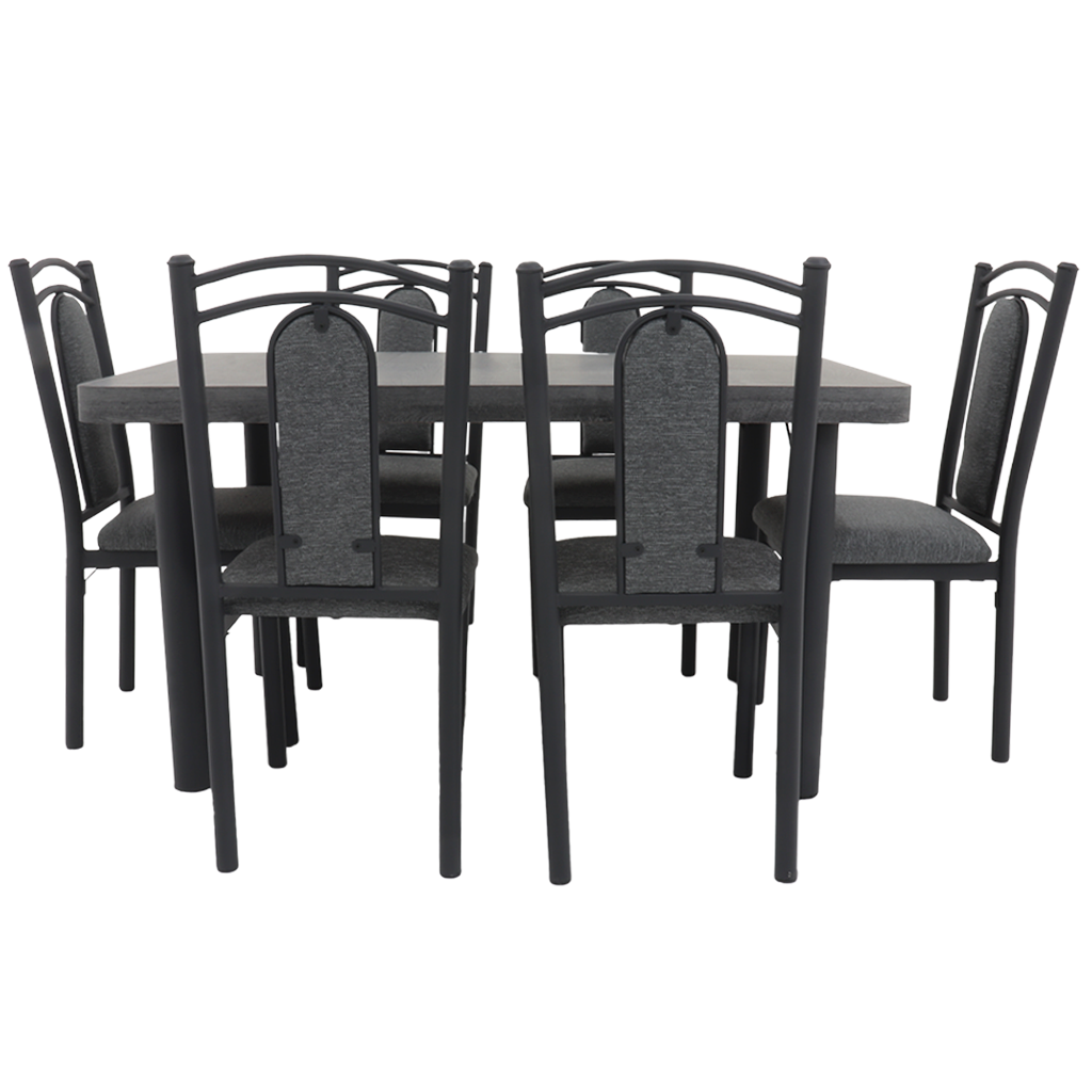 Antecomedor La Tapatia Mod. VIENA 7 Piezas Color Gris