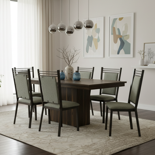 Antecomedor Boston Mod. TEXAS 7 Piezas Color Cobre