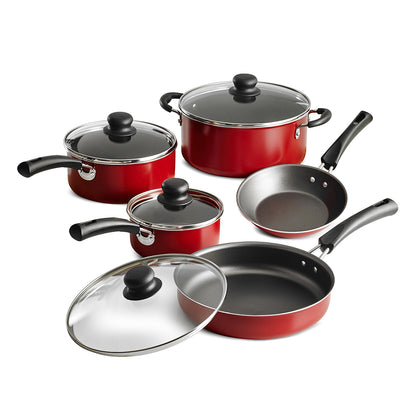 Bateria Tramontina Mod. Simple Cooking 9 Piezas Color Rojo