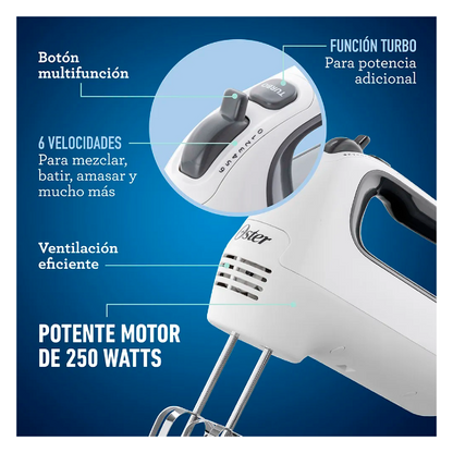 Batidora Reposteria Oster Mod. Fpsthm3532-013 6 Velocidades