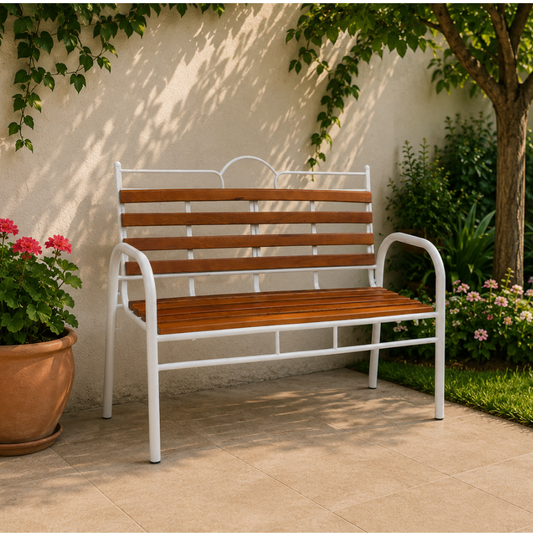 Banca Love Tubacc Mod. Tubular Color Madera Natural /Tubo