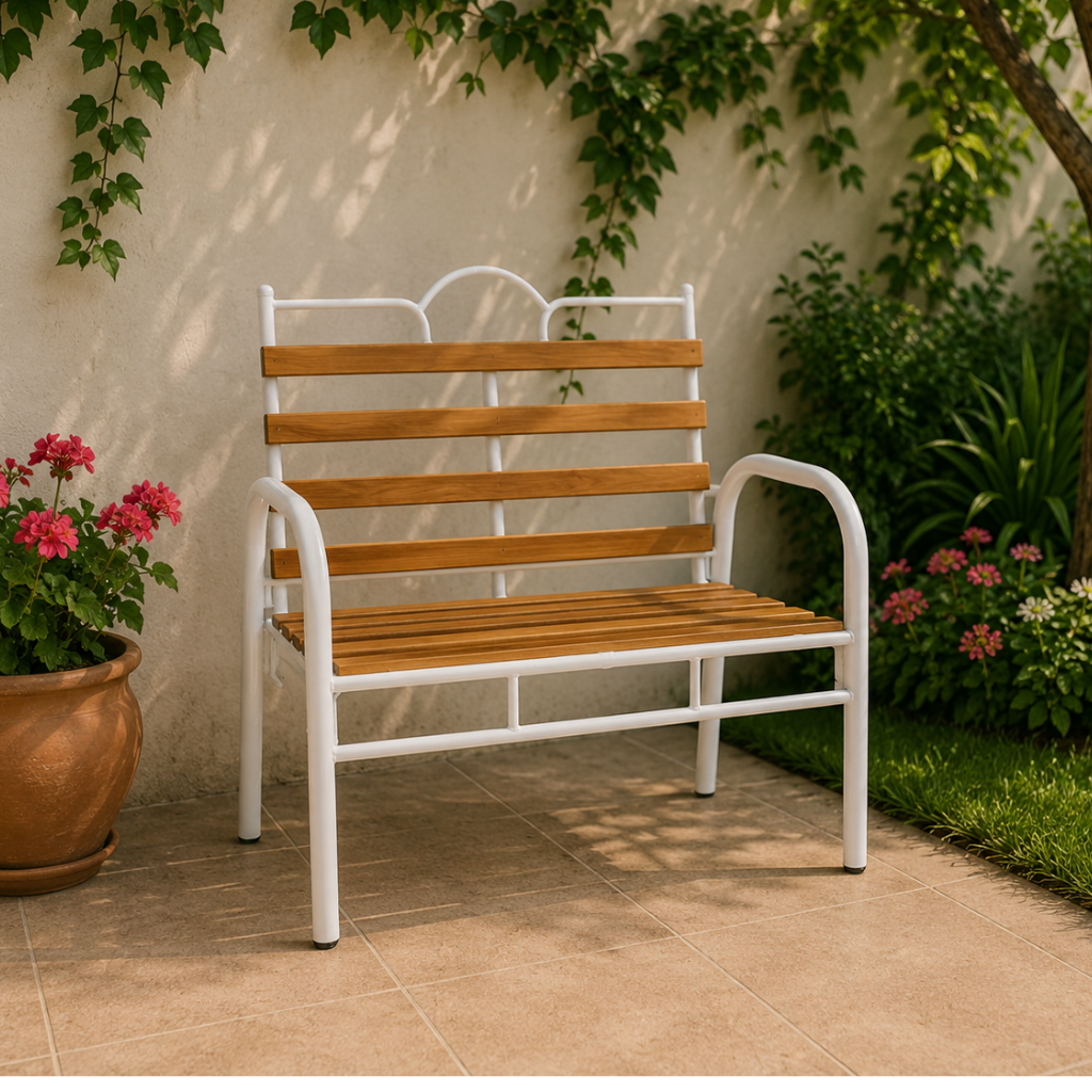 Banca Mediana Tubacc Mod. Tubular Color Madera Natural /Tubo