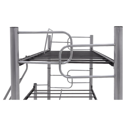 Cama Mixta Litera Boston Mod. Mallorca Color Gris