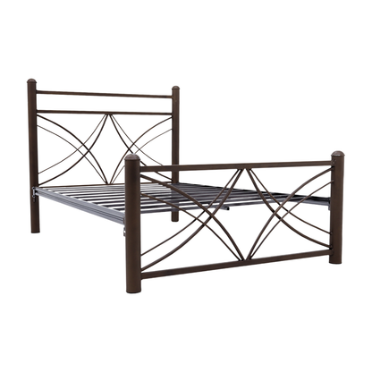 Cama Matrimonial Boston Mod. Kenya Color Bronce