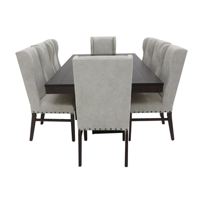 Comedor Herwong Mod Montana 8 Sillas Color Teka
