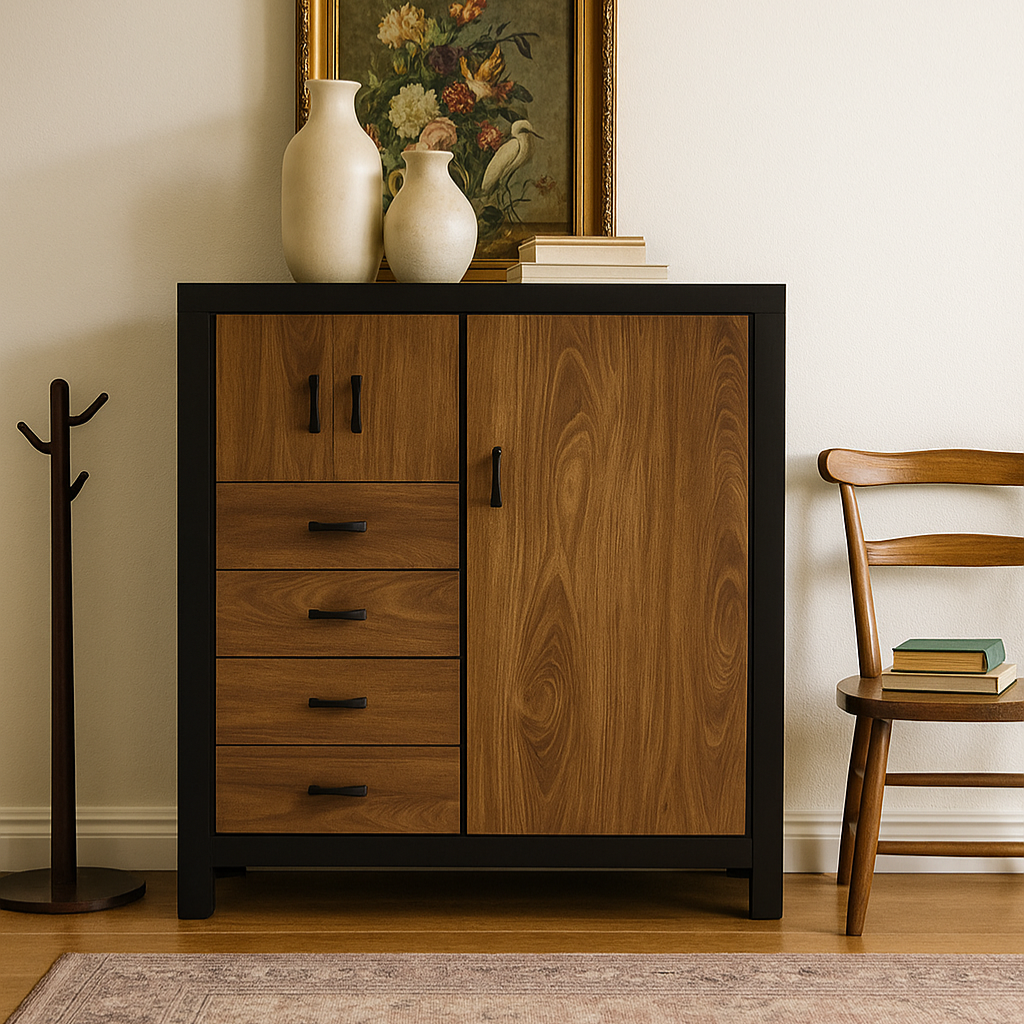 Cómoda Litzy Mod. Marietha Color Nogal