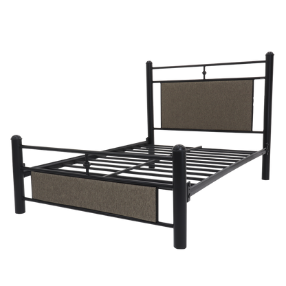 Cama Matrimonial La Tapatia Mod. Zaragoza Color Negro