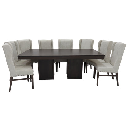 Comedor Herwong Mod Montana 8 Sillas Color Teka