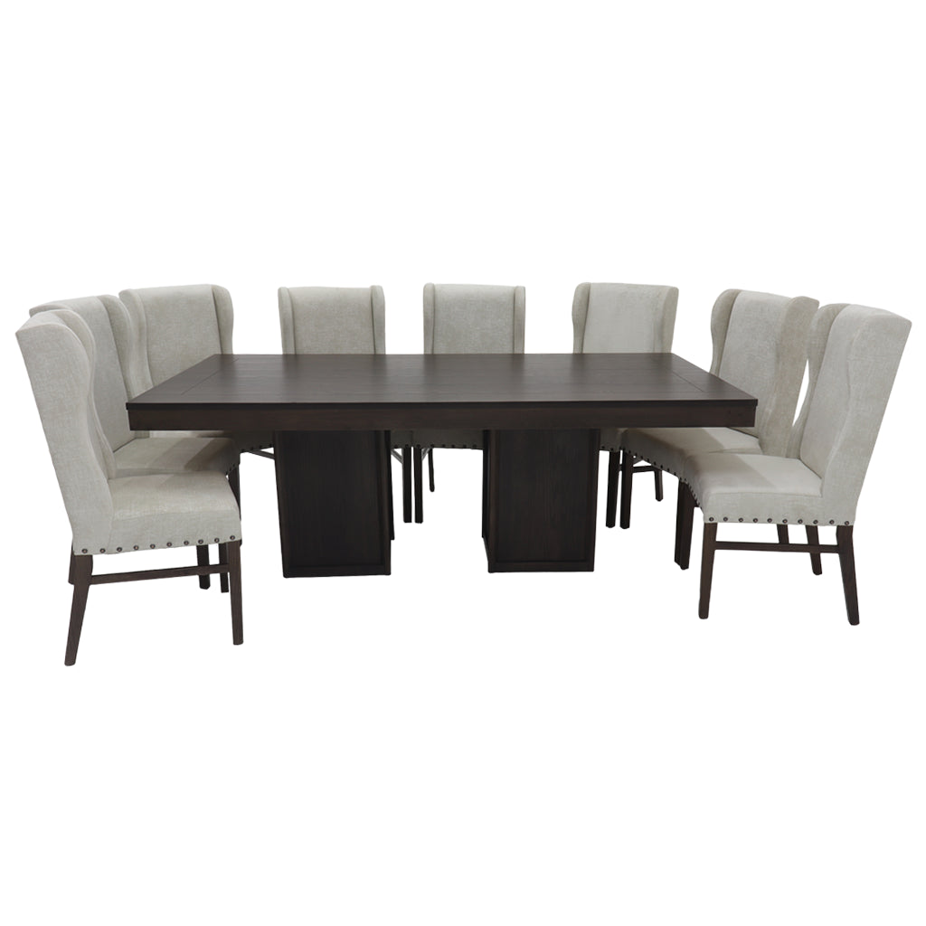 Comedor Herwong Mod Montana 8 Sillas Color Teka