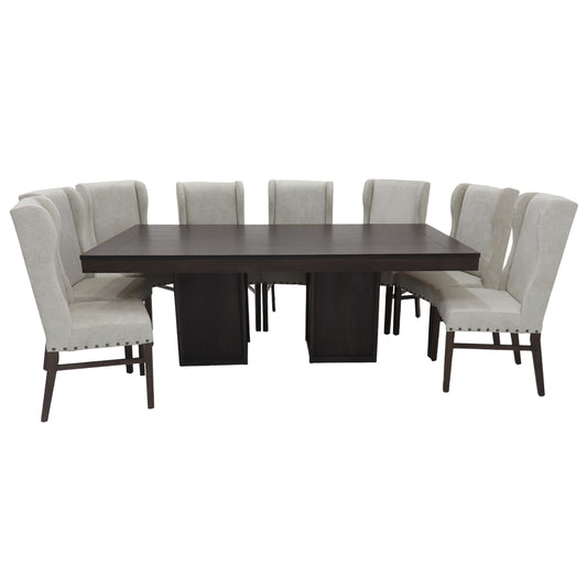 Comedor Herwong Mod Montana 8 Sillas Color Teka