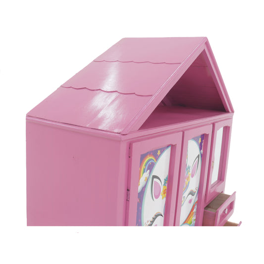 Cómoda Deladyer Mod. Casita Color Rosa