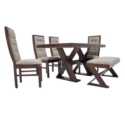 Comedor Romo Mod. Borusia 7 Piezas Color Chocolate