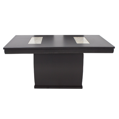 Comedor Romo Mod. Qatar 7 4 Sillas 1 Banca Color Chocolate