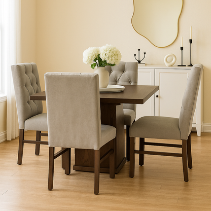 Comedor Romo Mod. Victoria 5 Piezas Color Encino