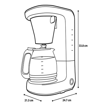 Cafetera Taurus Mod. Velvet 12 Tazas
