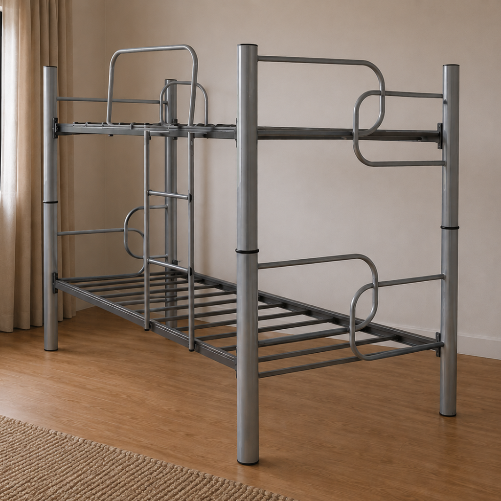 Cama Individual Litera Boston Mod. Mallorca Color Gris