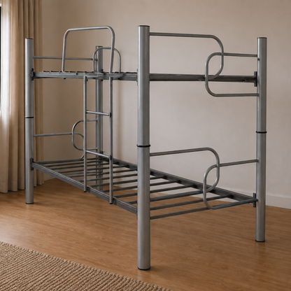 Cama Individual Litera Boston Mod. Mallorca Color Gris