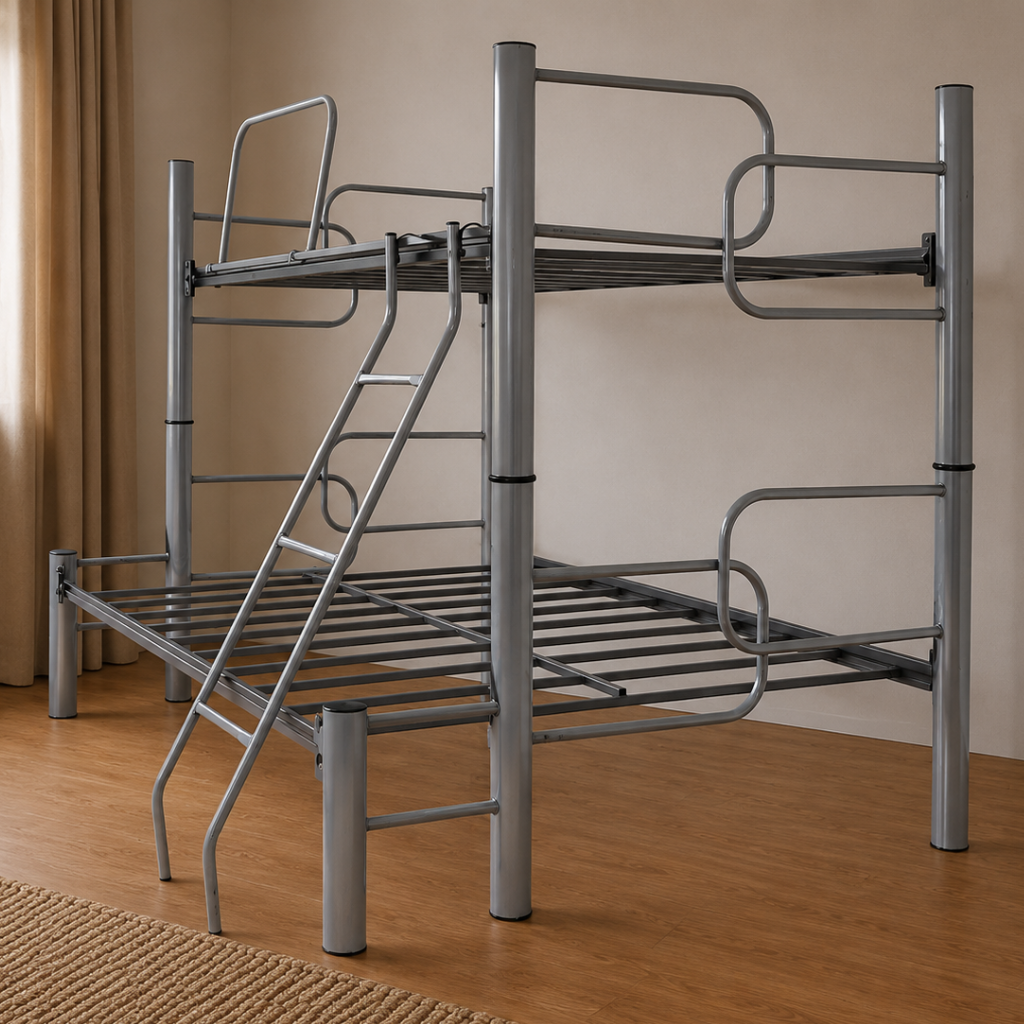 Cama Mixta Litera Boston Mod. Mallorca Color Gris