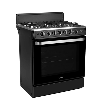 Estufa Midea 30" Mod Mgs30Fs1Beabb Color Negro
