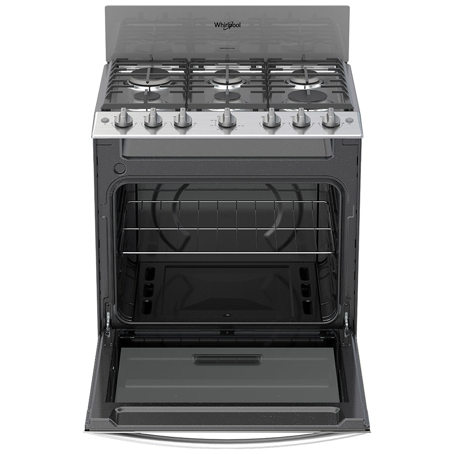 Estufa Whirlpool 30 Mod Wfr3400D Color Silver Espejo