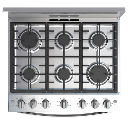 Estufa Whirlpool 30 Mod Wfr3400D Color Silver Espejo