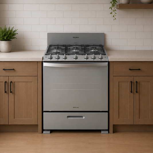 Estufa Whirlpool 30 Mod Wfr3400D Color Silver Espejo