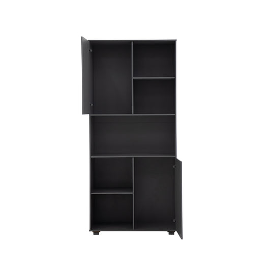 Librero Mcg Mod. Mika Color Gris