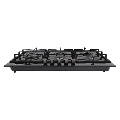 Parrilla Empotre Rynox Mod. Ry95-003T 5 Quemadores 90X51Cm Cristal Templado