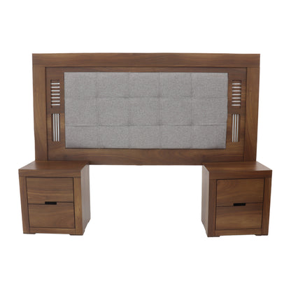 Recámara King Size Flaroma Mod. Hadar Color Nogal