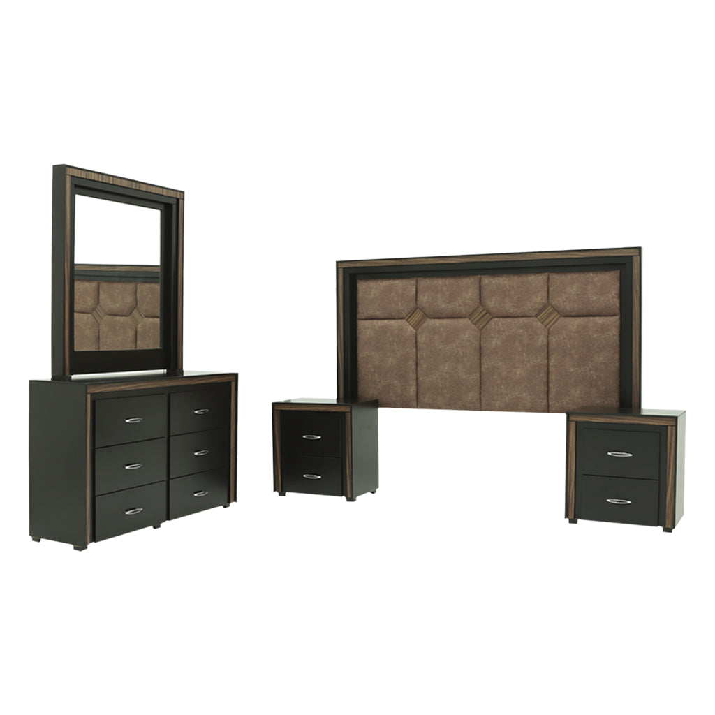 Recámara King Size Gutiérrez Qatar Color Chocolate