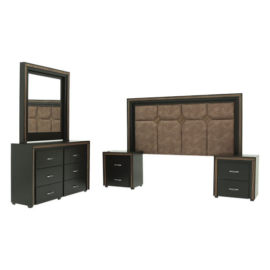 Recámara King Size Gutiérrez Qatar Color Chocolate