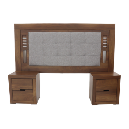 Recámara King Size Flaroma Mod. Hadar Color Nogal