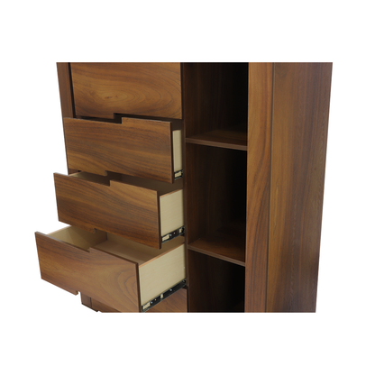 Recámara King Size Flaroma Mod. Hadar Color Nogal