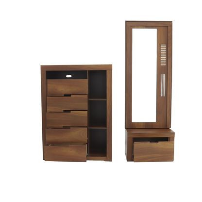 Recámara King Size Flaroma Mod. Hadar Color Nogal