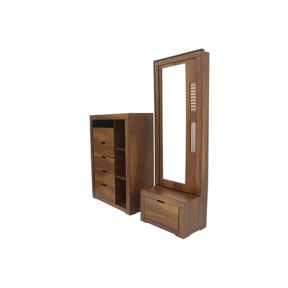 Recámara King Size Flaroma Mod. Hadar Color Nogal